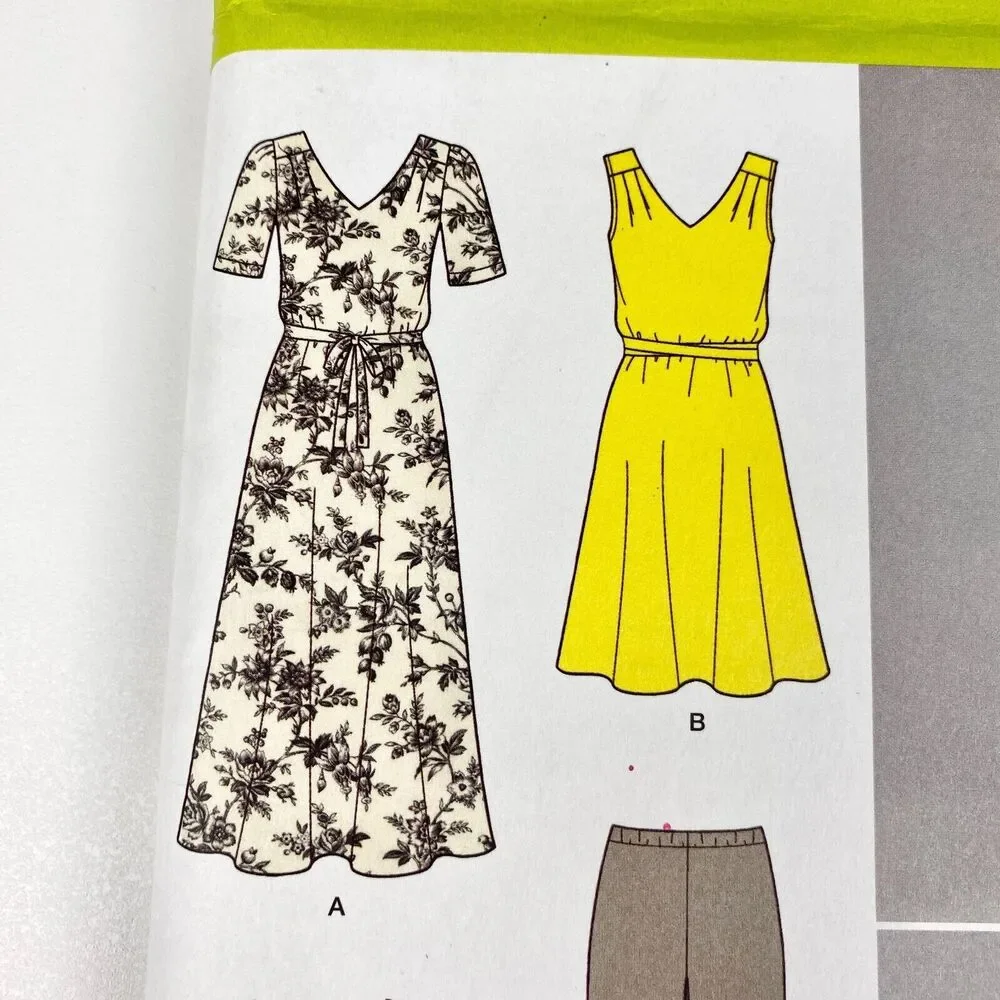 Simplicity 1810 Womens Pullover Dress Tunic Pants Pattern Size XXS-XXL UNCUT FF